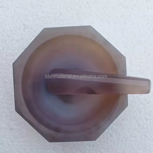 Hoge Hardheid Natuurlijke Agaat Topdiameter 60-150Mm Mortel Met Stamper Voor Laboratoriumtests - Product Image 4