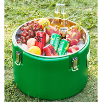 Strakke en efficiënte, milieuvriendelijke metalen inductiekookset met fruitmotief, moderne keukengerei collectie