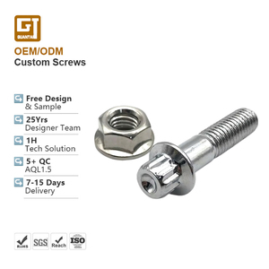 Tornillo de máquina para cabezal de lavadora, personalizado, no estándar, fabricado por el fabricante, M3 M4 M6, mecanizado CNC de precisión, tornillo de titanio Gr5 de medio rosca lisa - Product Image 1
