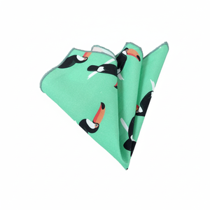 Pañuelo de algodón con estampado de cuervos verdes para hombre, adulto, talla única - Product Image 2
