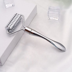 New Design Metal Derma Roller Skin Lifting Facial <b>Massage</b> Beauty Bar Anti Aging Face Roller - Product Image 6