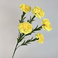 Bunga anyelir sutra warna-warni untuk dekorasi pernikahan tengah meja anyelir buatan bunga Hari Ibu bunga