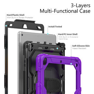 Rotation à 360 ° pour <span class=keywords><strong>iPad</strong></span> <span class=keywords><strong>9</strong></span>.7/<span class=keywords><strong>Pro</strong></span> <span class=keywords><strong>9</strong></span>.7/10.2 <span class=keywords><strong>pouces</strong></span> housses étuis Air 2/5th/6th/7th/8th/9th sangle de conception antichoc pour épaule/main - Product Image 3