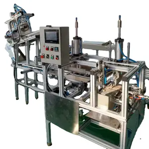 Fully automatic plastic blister four 4 side folding machine for Sliding card plastic paper clamshell PVC PET PS folding machine