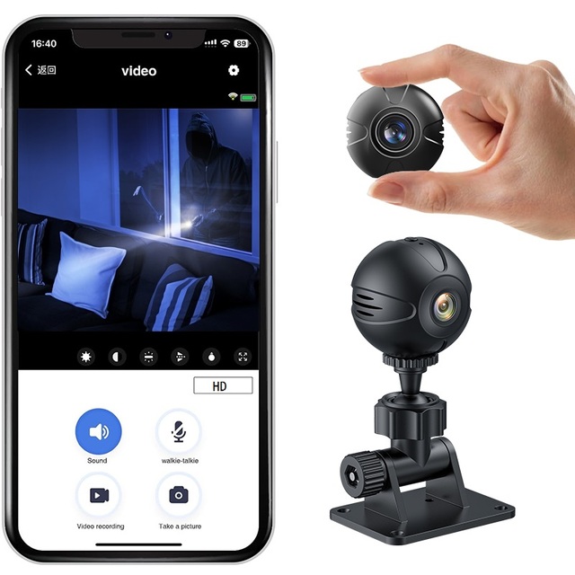 Mini WiFi Security Camera X3 Outdoor CMOS Sensor 2MP 1080p Night Vision with Remote Control Infrared Wireless 1 Year Warranty