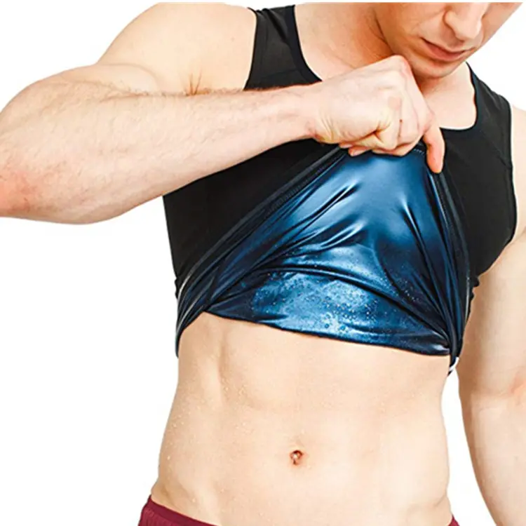 WT-513#High Quality Sauna Ultra Sweat Weight Loss Neoprene Vest Tops Running Gym Vest For Men Slim Waist Body Shaper