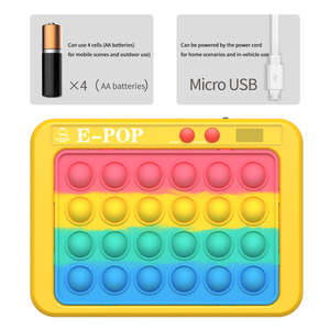 Nouveau style usb batterie silicone whack-a-mole décompression LED électronique fidgets puzzle bulles apparaît ses jouets de plateau de <span class=keywords><strong>jeu</strong></span> - Product Image 4