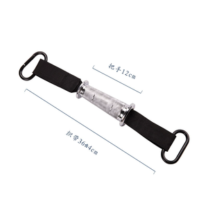 <strong>Flying</strong> Bird Clip for Fitness Aluminum Alloy Cone Rope Grip Chest Handle for Biceps Curl Triceps Downward <strong>Press</strong> Metallic - Product Image 4