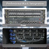 Répartiteur DMX512 16 canaux 4x4 Pknight RDM1602, optiquement isolé, Neutrik XLR, montage en rack 1U, indicateurs LED de scène, garantie 1 an