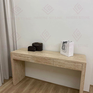 <span class=keywords><strong>Commode</strong></span> à 3 tiroirs <span class=keywords><strong>en</strong></span> travertin personnalisée, coiffeuse <span class=keywords><strong>en</strong></span> marbre naturel, bureau de maquillage, <span class=keywords><strong>commode</strong></span> <span class=keywords><strong>en</strong></span> travertin pour chambre à coucher - Product Image 3