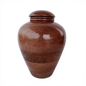 Top Selling Classic <b>Large</b> Decorative Wooden Cremation <b>Urn</b> for Adult Pet Ashes Eco-Friendly Durable 220 Cubic Inch Capacity for - Product Image 1