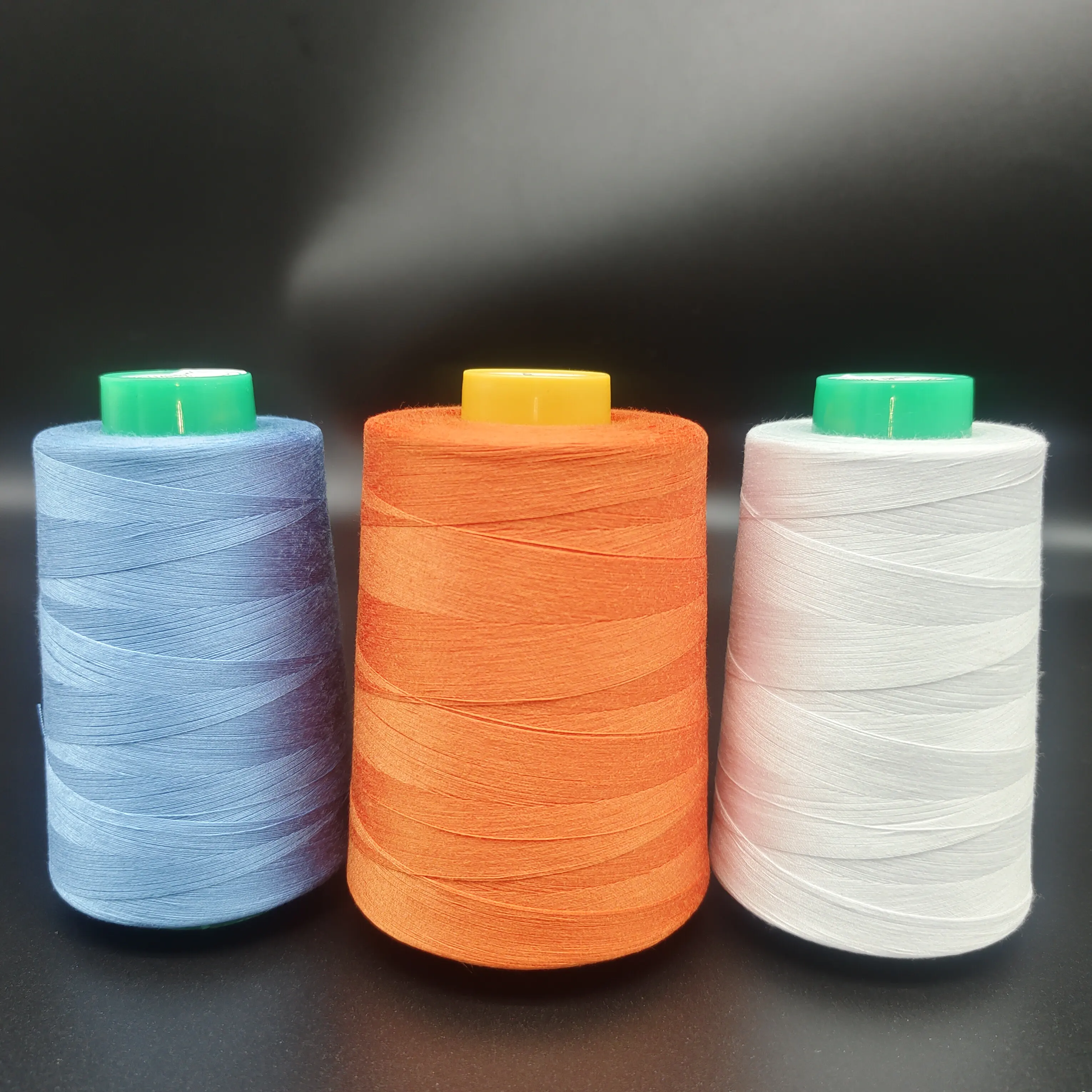 ポリコア紡績糸ミシン糸Tex40綿ポリラップポリコア紡績糸サージ糸