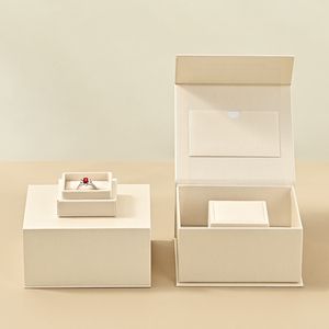 FANXI Pendant Packaging Jewelry <b>Box</b> Customized LOGO <b>Earring</b> <b>Gift</b> Jewelry <b>Box</b> Ring Magnet Jewellery <b>Box</b> - Product Image 5