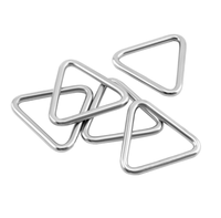 Anneau triangulaire soudé en acier inoxydable 316 pour sangles, chaînes et cordes
