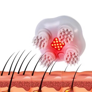 Masajeador de Cabeza Inalámbrico con 4 Cabezales de Amasamiento y 72 Nodos, Masajeador de Cabeza Portátil para el Crecimiento del Cabello - Product Image 4