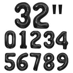 Nuevas llegadas Globos de <span class=keywords><strong>cumpleaños</strong></span> de 32 pulgadas Números Globo de aluminio para Año Nuevo - Product Image 3