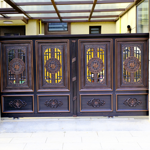 An ninh cửa trượt Hợp kim nhôm tùy chỉnh nhà tự động cửa chính tùy chỉnh vườn nhôm tự động Cổng Chính thiết kế cổng - Product Image 5