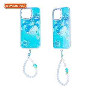 เคสโทรศัพท์มือถือลายดอกไม้ ประดับกลิตเตอร์อีพ็อกซี่ พร้อมสายคล้องมือ สำหรับ iPhone 17 16 15 14 13 ลดราคา - Product Image 6