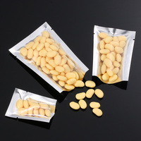 Sachets transparents scellés à la chaleur à l'avant, Sachet de biscuits et bonbons, Sachet sous vide accepter 1 pièce feuille d'aluminium métallique argentée PE feuille d'aluminium