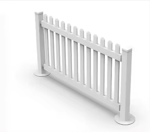 Panneaux <span class=keywords><strong>de</strong></span> clôture <span class=keywords><strong>de</strong></span> chantier temporaires en PVC vinyle pour le contrôle des foules, la sécurité, extérieur, blanc, écologique, résistant aux UV, chantier <span class=keywords><strong>de</strong></span> construction, cour - Product Image 2