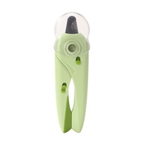 Coupe-ongles manuel ergonomique transfrontalier pour chats et chiens avec éclairage LED, verrou de sécurité et fonction anti-saignement
