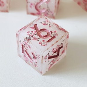 <span class=keywords><strong>ลูกเต๋า</strong></span>เรซิ่น 6 <span class=keywords><strong>ด้าน</strong></span> MINI PLANET รุ่นซากุระ D6 สำหรับเกม RPG อุปกรณ์เสริมเกมกระดาน ของขวัญโมเดลจิ๋ว - Product Image 3