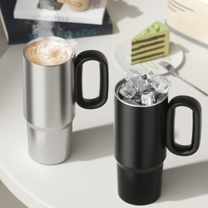 2026 Large Insulated Tumbler Cup 316 Stainless Steel Straw Water Bottle <b>Hot</b> <b>Cold</b> Retention Female Car Outdoor Drink Tumbler - Product Image 2