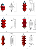 Parafoudre électrique avancé HY5WX-51/134 avec parafoudre de logement de polymère de protection contre les surtensions d'oxyde métallique