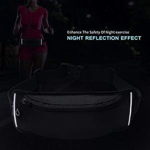 Running & Hiking Unisexe Slim Fitness Waist Pack <span class=keywords><strong>Bum</strong></span> <span class=keywords><strong>Bag</strong></span> New Trending Colorful Black Running Belt <span class=keywords><strong>Bag</strong></span> Pour Hommes Et Femmes - Product Image 6