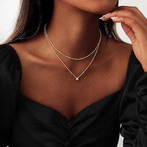 Collana Choker con Dischi Placcati in Oro 14k, Gioielli Minimalisti, Collana Quotidiana per Donne, Collana a Strati con Dischi Multipli e Perline - Product Image 2