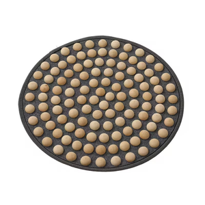 CZFIT Tabla de Acupresión y Reflexología Podal de Madera Original Personalizable, Material Sólido Seco, para Cuidado de la Salud, con Palos, Bolas y Rodillos de Masaje - Product Image 1
