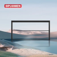Persiana Vertical Automática Inteligente para Balcón, Ventana Elevadora Panorámica con Vidrio de Aislamiento Térmico de Aluminio para Uso Hotelero