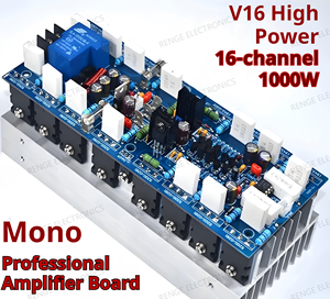 לוח מגבר שמע V16 1000W חד-ערוצי בעל עוצמה גבוהה, 16 רכיבים מיובאים 5200 1943, נאמנות גבוהה, משמש למערכות שמע במה. - Product Image 4