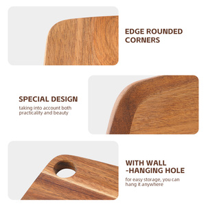 Tagliere in Legno di Acacia con Foro per Appendere, Ideale per Servire Carne, Pane o Verdure - Product Image 6