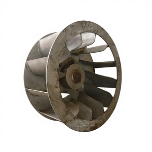 Центробежное вентиляторное колесо из нержавеющей стали, термостойкая лопасть вентилятора, турбина для циркуляции воздуха в печи - Product Image 1