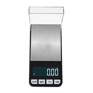 Mini Electronic Scale With Lid 0.01g Precision LCD Display Jewelry Weighing Scale Rectangle Shape Battery Powered - Product Image 1