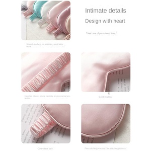 Nuova Mascherina per <span class=keywords><strong>Dormire</strong></span> <span class=keywords><strong>a</strong></span> Doppio Lato in Seta Simulata, Confortevole, Inodore, Oscurante, Elastica, per Viaggi, Pausa Pranzo, Aviazione, con Stampa - Product Image 3