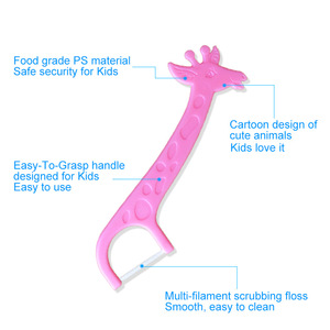 Fil dentaire pour enfants, bâtonnets à fil plat aromatisés aux fruits, paquet de 40, pour l'hygiène buccale des bébés, nettoyage interdentaire - Product Image 5