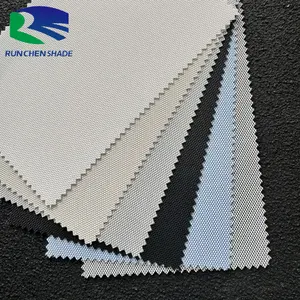 70% pvc 30% coated polyester sunshine flame resistant fire proof transparent roller blinds sunscreen curtain fabric stocklot