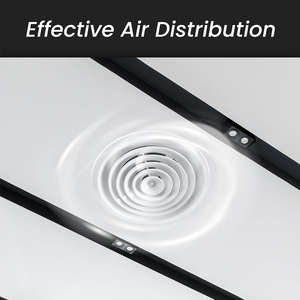 Diffuseur d'air moderne réglable pour cheminée, grille de ventilation en plastique pour plafond HVAC, couleur et taille personnalisables - Product Image 5