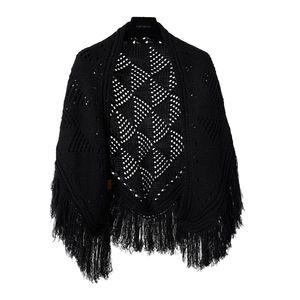 Chal Triangular <span class=keywords><strong>de</strong></span> <span class=keywords><strong>Ganchillo</strong></span> Hecho a Mano con Flecos, Diseño Calado Estilo Vintage, Bufanda Versátil, Moderna y Cálida - Product Image 3