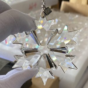 K9 <b>Crystal</b> Snowflake Pendant for Christmas Ornament Hanging Car Decor - Product Image 6