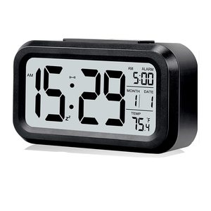 Home Decor LCD Digital <b>Clock</b> Large Display Calendar Date Time Temperature Led Table <b>Desk</b> <b>Clock</b> Smart Night Light Alarm <b>Clock</b> - Product Image 2