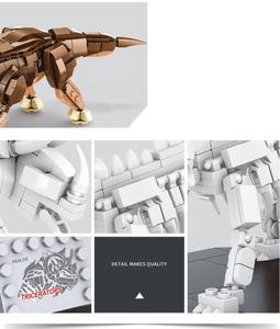 Bloques de construcción de dinosaurios urásicos para niños, juguete de ladrillos de construcción de dinosaurio lassic MOC, modelo educativo de colección de 612007 - Product Image 6
