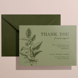 Carte de remerciement personnalisée pour entreprises avec <span class=keywords><strong>enveloppes</strong></span> pour petites entreprises, bijoux, après-vente, papier d'art - Product Image 5