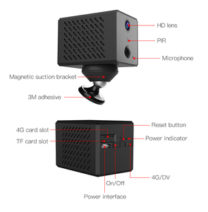 Nueva Cámara de Seguridad <span class=keywords><strong>Mini</strong></span> para el Hogar, 2.4G <span class=keywords><strong>5G</strong></span> <span class=keywords><strong>WIFI</strong></span> 4G, Tarjeta SIM, Red Inalámbrica, Sensor CMOS con Batería, Tarjeta de Memoria 130 - Product Image 2