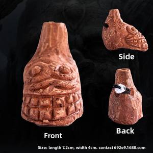 Mini Monster Sound Ocarina Entretenimiento deportivo popular Aztec Death Whistle Prank Stress-Relief Screaming Ghost - Product Image 5