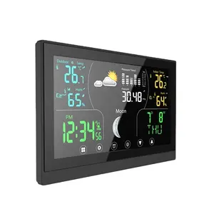 YOUTON Ultra Thin Case Temperature Alert Max Min Dual Alarms Thermometer Weather forecast Weather Station