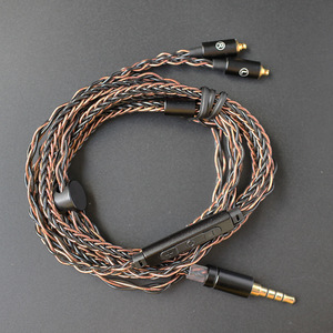 <span class=keywords><strong>Cable</strong></span> trenzado para auriculares MMCX Se535 Se846, <span class=keywords><strong>Cable</strong></span> de cobre de cristal único con micrófono - Product Image 3