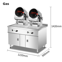 Machine à riz frit pour restaurant, robot cuisinier intelligent, wok à gaz, machine de cuisson automatique, robot de cuisson intelligent pour hôtel